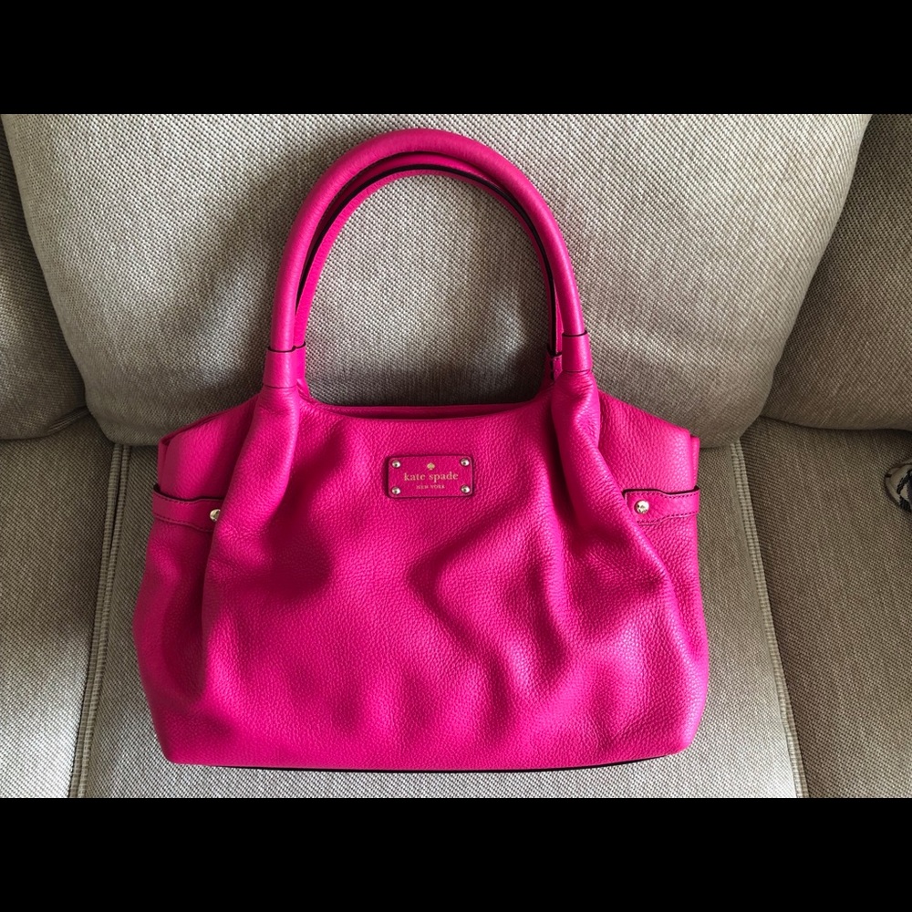 Kate Spade bright pink handbag